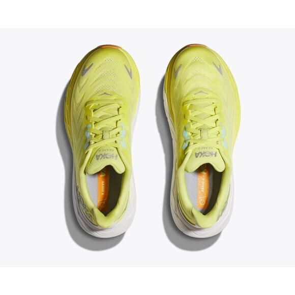 Hoka One Women\'s Arahi 6 Running Shoes Citrus Glow White Size US 7.5 B main image 6
